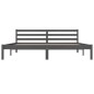 Giroletto Legno Massello Pino 180x200 cm Grigio 6FT Super King Giroletto Legno Massello Pino 180x200 cm Grigio 6FT Super King