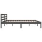 Giroletto Legno Massello Pino 180x200 cm Grigio 6FT Super King Giroletto Legno Massello Pino 180x200 cm Grigio 6FT Super King