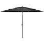 vidaXL Ombrellone a 3 Livelli con Palo in Alluminio Antracite 3 m vidaXL Ombrellone a 3 Livelli con Palo in Alluminio Antracite 3 m