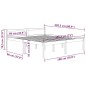 Giroletto Bianco Legno Massello Pino 180x200 cm 6FT Super King Giroletto Bianco Legno Massello Pino 180x200 cm 6FT Super King