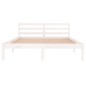Giroletto in Legno Massello di Pino 140x200 cm Bianco Giroletto in Legno Massello di Pino 140x200 cm Bianco