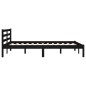 Telaio Letto in Legno Massello di Pino 120x200 cm Nero Telaio Letto in Legno Massello di Pino 120x200 cm Nero