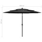 vidaXL Ombrellone a 3 Livelli con Palo in Alluminio Antracite 3 m vidaXL Ombrellone a 3 Livelli con Palo in Alluminio Antracite 3 m
