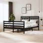 Giroletto Nero in Legno Massello 160x200 cm Giroletto Nero in Legno Massello 160x200 cm