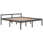 Giroletto Grigio Legno Massello Pino 180x200 cm 6FT Super King Giroletto Grigio Legno Massello Pino 180x200 cm 6FT Super King