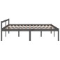 Giroletto Grigio Legno Massello Pino 180x200 cm 6FT Super King Giroletto Grigio Legno Massello Pino 180x200 cm 6FT Super King