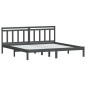 Giroletto Grigio Legno Massello Pino 180x200cm 6FT Super King Giroletto Grigio Legno Massello Pino 180x200cm 6FT Super King