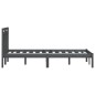 Giroletto Grigio Legno Massello Pino 180x200cm 6FT Super King Giroletto Grigio Legno Massello Pino 180x200cm 6FT Super King