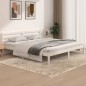Giroletto Legno Massello Pino 180x200 cm Bianco 6FT Super King Giroletto Legno Massello Pino 180x200 cm Bianco 6FT Super King