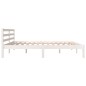 Giroletto Legno Massello Pino 180x200 cm Bianco 6FT Super King Giroletto Legno Massello Pino 180x200 cm Bianco 6FT Super King