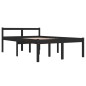 Giroletto Legno Massello Nero 120x190cm 4FT Small Double Giroletto Legno Massello Nero 120x190cm 4FT Small Double