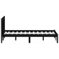 Giroletto in Legno Massello Nero 120x190 cm 4FT Small Double