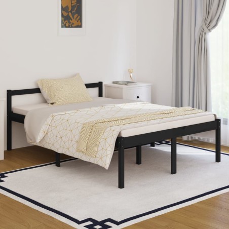 Giroletto Legno Massello Nero 135x190 cm 4FT6 Doppio