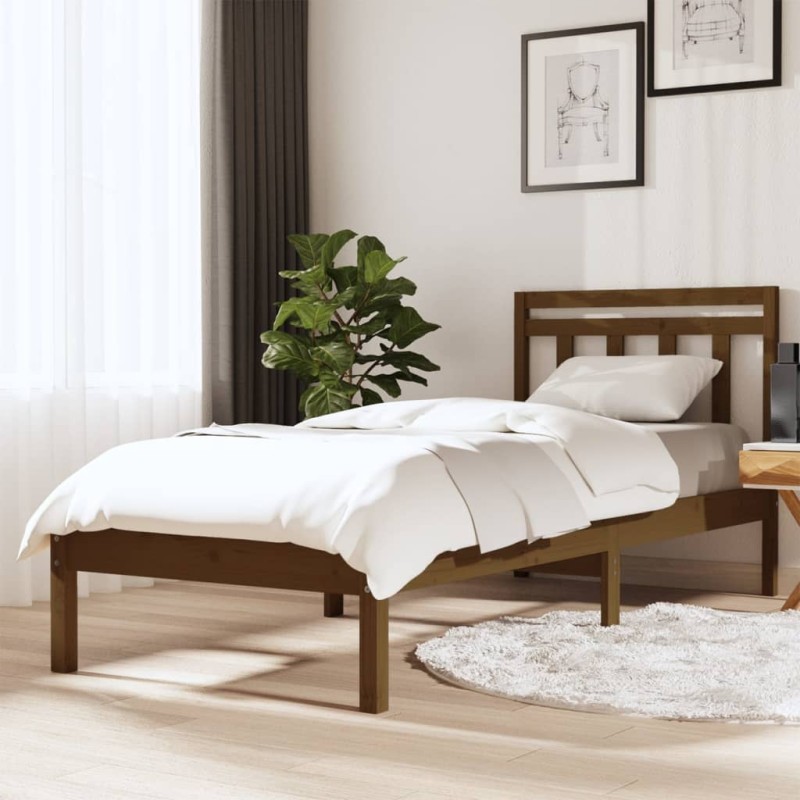 Giroletto Miele in Legno Massello 75x190cm 2FT6 Small Single Giroletto Miele in Legno Massello 75x190cm 2FT6 Small Single