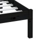 Giroletto Nero in Legno Massello 180x200 cm 6FT Super King Giroletto Nero in Legno Massello 180x200 cm 6FT Super King