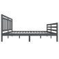 Giroletto Grigio in Legno Massello 150x200 cm 5FT King Size Giroletto Grigio in Legno Massello 150x200 cm 5FT King Size