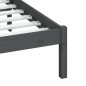 Giroletto Grigio in Legno Massello 150x200 cm 5FT King Size Giroletto Grigio in Legno Massello 150x200 cm 5FT King Size