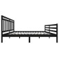 Giroletto Nero in Legno Massello 200x200 cm Giroletto Nero in Legno Massello 200x200 cm