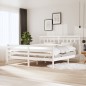 Giroletto Bianco in Legno Massello 180x200 cm 6FT Super King Giroletto Bianco in Legno Massello 180x200 cm 6FT Super King