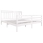 Giroletto Bianco in Legno Massello 180x200 cm 6FT Super King Giroletto Bianco in Legno Massello 180x200 cm 6FT Super King
