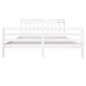 Giroletto Bianco in Legno Massello 180x200 cm 6FT Super King Giroletto Bianco in Legno Massello 180x200 cm 6FT Super King