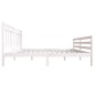 Giroletto Bianco in Legno Massello 180x200 cm 6FT Super King Giroletto Bianco in Legno Massello 180x200 cm 6FT Super King