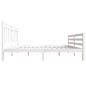 Giroletto Bianco in Legno Massello 150x200 cm 5FT King Size Giroletto Bianco in Legno Massello 150x200 cm 5FT King Size