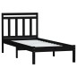 Giroletto Nero Legno Massello 75x190cm UK 2FT6 Small Single Giroletto Nero Legno Massello 75x190cm UK 2FT6 Small Single