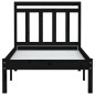 Giroletto Nero Legno Massello 75x190cm UK 2FT6 Small Single Giroletto Nero Legno Massello 75x190cm UK 2FT6 Small Single