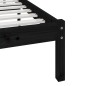 Giroletto Nero Legno Massello 75x190cm 2FT6 Piccolo Singolo Giroletto Nero Legno Massello 75x190cm 2FT6 Piccolo Singolo