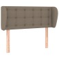 Testiera ad Orecchio Tortora 93x23x78/88 cm in Tessuto Testiera ad Orecchio Tortora 93x23x78/88 cm in Tessuto