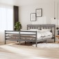 Giroletto Grigio Legno Massello 180x200 cm 6FT Super King Giroletto Grigio Legno Massello 180x200 cm 6FT Super King