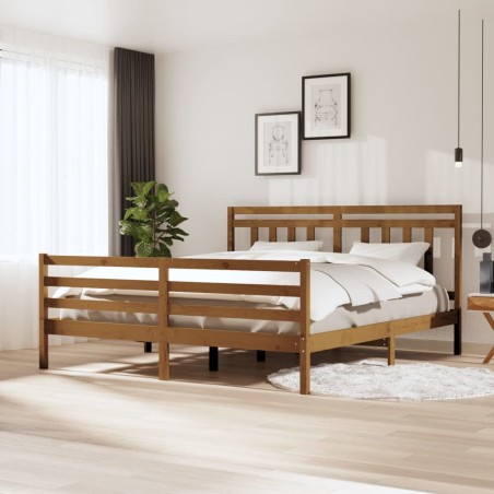 Giroletto Miele in Legno Massello 180x200 cm 6FT Super King