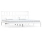 Giroletto Bianco in Legno Massello di Pino 200x200 cm Giroletto Bianco in Legno Massello di Pino 200x200 cm
