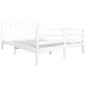Giroletto Bianco in Legno Massello 160x200 cm Giroletto Bianco in Legno Massello 160x200 cm