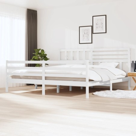Giroletto Bianco in Legno Massello 180x200 cm 6FT Super King