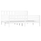 Giroletto Bianco in Legno Massello 180x200 cm 6FT Super King Giroletto Bianco in Legno Massello 180x200 cm 6FT Super King