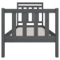 Giroletto Grigio in Legno Massello 75x190 cm 2FT6 Small Single