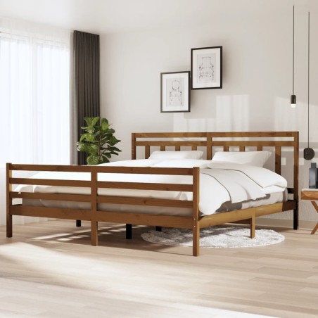 vidaXL Giroletto Ambra in Legno Massello 200x200 cm