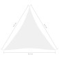 Parasole a Vela Oxford Triangolare 4,5x4,5x4,5 m Bianco Parasole a Vela Oxford Triangolare 4,5x4,5x4,5 m Bianco