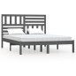 Giroletto in Legno Massello Pino Grigio 135x190 cm 4FT6 Double Giroletto in Legno Massello Pino Grigio 135x190 cm 4FT6 Double