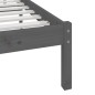 Giroletto in Legno Massello Pino Grigio 135x190 cm 4FT6 Double Giroletto in Legno Massello Pino Grigio 135x190 cm 4FT6 Double