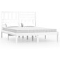 Giroletto Bianco 135x190 cm Double in Legno Massello di Pino Giroletto Bianco 135x190 cm Double in Legno Massello di Pino