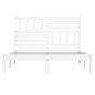 Giroletto Bianco 135x190 cm Double in Legno Massello di Pino Giroletto Bianco 135x190 cm Double in Legno Massello di Pino