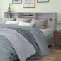 Testiera con Contenitore Grigio Sonoma 220x19x103,5 cm Testiera con Contenitore Grigio Sonoma 220x19x103,5 cm