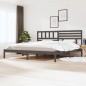 Giroletto Grigio Legno Massello Pino 180x200 cm 6FT Super King Giroletto Grigio Legno Massello Pino 180x200 cm 6FT Super King