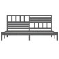 Giroletto Grigio Legno Massello Pino 180x200 cm 6FT Super King Giroletto Grigio Legno Massello Pino 180x200 cm 6FT Super King