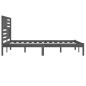 Giroletto Grigio Legno Massello Pino 180x200 cm 6FT Super King Giroletto Grigio Legno Massello Pino 180x200 cm 6FT Super King