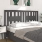Testiera per Letto Grigia 166x4x100cm in Legno Massello di Pino Testiera per Letto Grigia 166x4x100cm in Legno Massello di Pino
