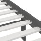 Giroletto Grigio in Legno Massello 150x200 cm 5FT King Size Giroletto Grigio in Legno Massello 150x200 cm 5FT King Size